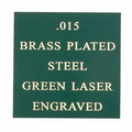 Green Brass Plated Steel Engraving Sheet Stock (12"x24"x0.015")